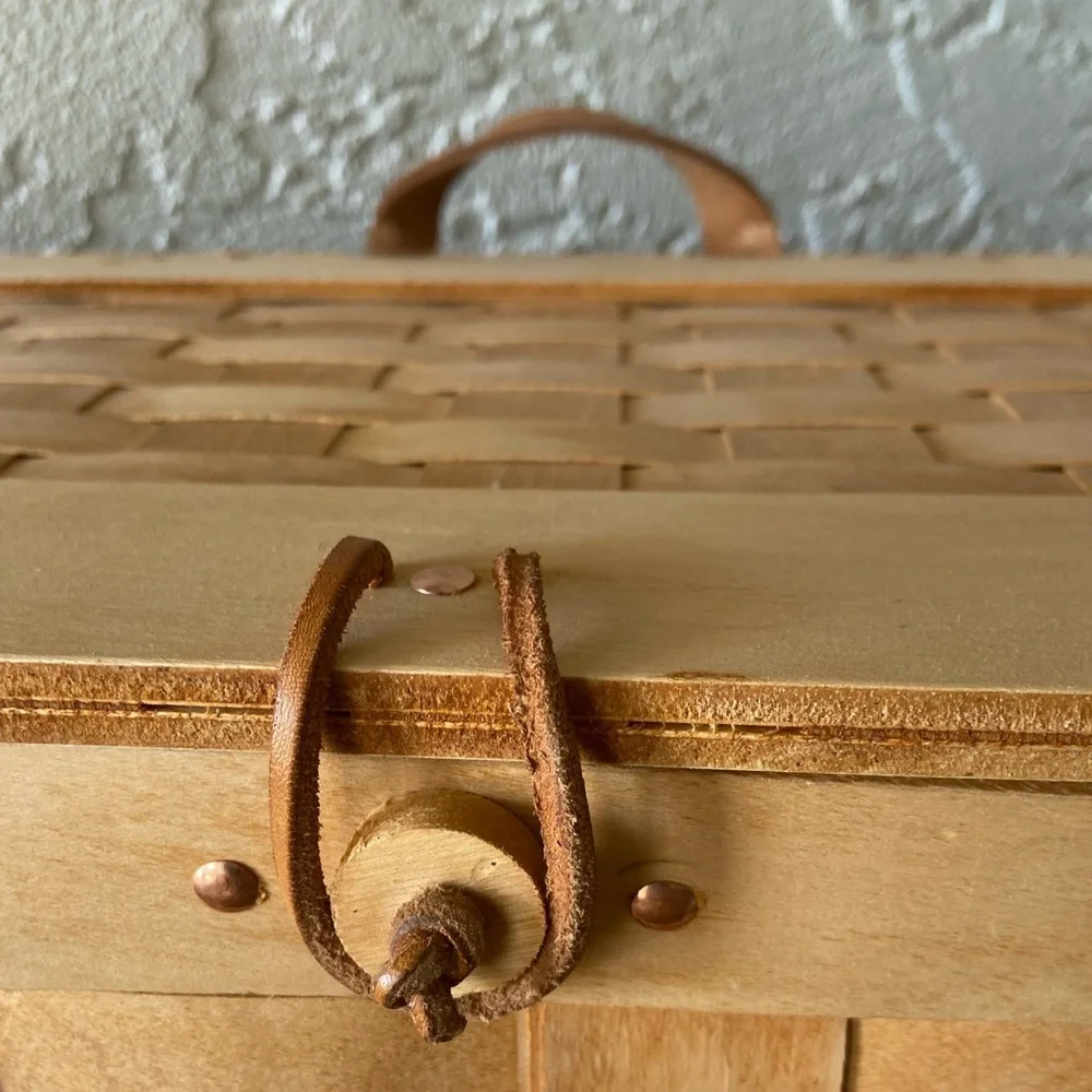 Mountain Trails Baskets~Vintage~Pristine~Handmade~USA~ Natural Wood~Backpack